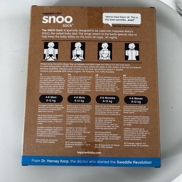 SNOO sac, size L, brand new in box - Picture 1 of 2